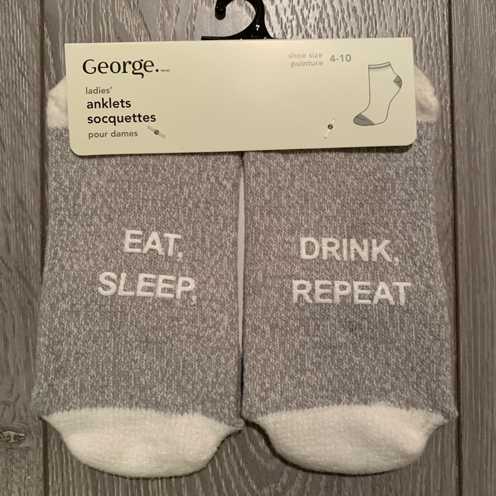 💥Add On💥Ladies Socks “Eat, Sleep, Drink, Repeat”